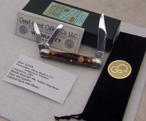 2007 Canal Street Dark Amber Stag Bone 3 1/2