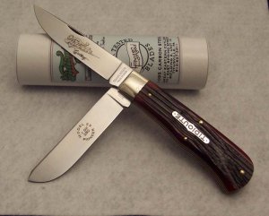 Great Eastern - First Year (2006) - Model 23 Pioneer Tidioute Diamond Back Amber Bone - 1095 Steel