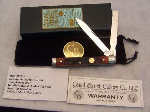 2007 Canal Street Amber Jigged Bone 3 3/4