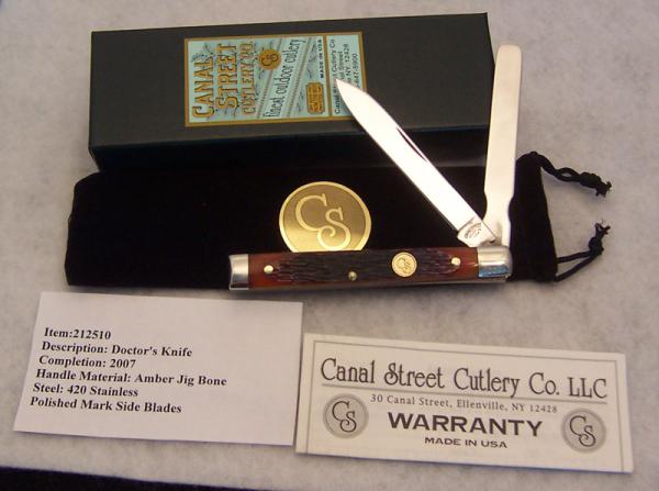 2007 Canal Street Amber Jigged Bone 3 3/4