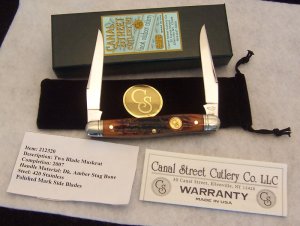 2007 Canal Street Dark Amber Stag Bone 4