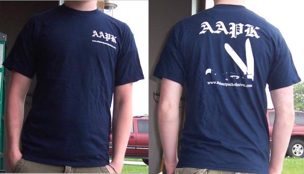 Blue All About Pocket Knives T-Shirt (XL) Blue All About Pocket Knives T-Shirt (XL)