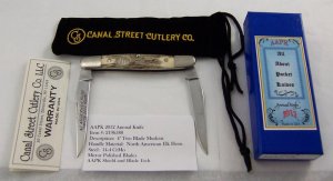 2012 AAPK Club Knife  - American Elk Antler - 4