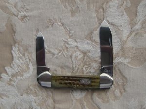 Case Pocket Worn Green Bone Canoe