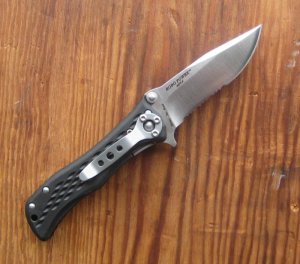 Camillus Sizzle, Satin Blade, Combo Edge