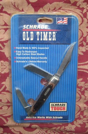 Schrade USA 8OT Senior Stockman in sealed claim pack