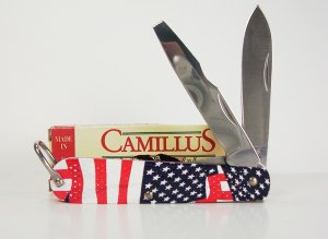 CAMILLUS 327F  USA FLAG KNIFE NEW OLD STOCK USA  ELECTRICIANS KNIFE