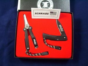 SCHRADE USA NRA STSP22X 2 Pc BOX SET NEW OLD STOCK
