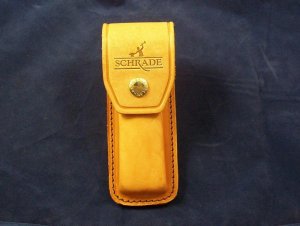 SCHRADE USA LEATHER SHEATH