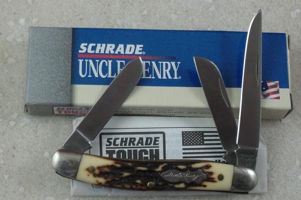 Schrade USA Uncle Henry Signature Stockman 897 UH knife made in USA. Schrade USA Uncle Henry Signature Stockman 897 UH knife made in USA.