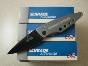 SCHRADE USA  ILLINOIS STATE POLICE  KNIFE SQ432 MIB NOS