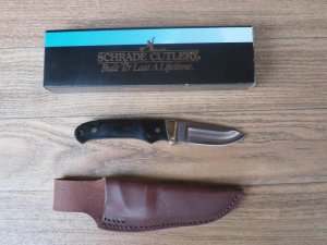 SCHRADE USA PH2 BLACK WALNUT NIB