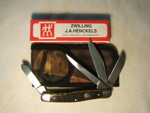 J.A. HENCKELS STOCKMAN, Mountain Moss Jigged Bone Handle