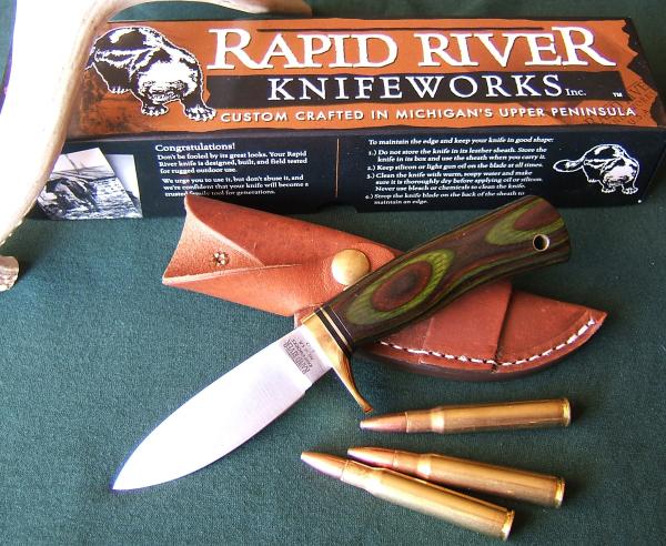 RAPID RIVER KNIFEWORKS DROP POINT, Wetlands Camo RAPID RIVER KNIFEWORKS DROP POINT, Wetlands Camo