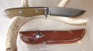 BARK RIVER CLASSIC LITE HUNTER, Green Canvas Micarta, Solid Pins