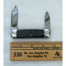 BOWIE CORPORATION SUNFISH POCKET KNIFE, Green Jigged Corncob Handle BOWIE CORPORATION SUNFISH POCKET KNIFE, Green Jigged Corncob Handle
