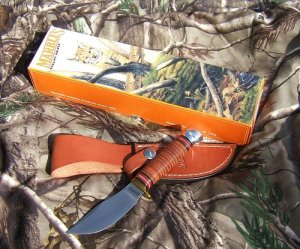 MARBLE'S FIELDCRAFT CLASSIC, Leather Handle, 52-100 steel