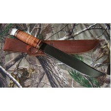 MARBLE'S TRAILMAKER, Stacked Leather Handle with Aluminum Pommel MARBLE'S TRAILMAKER, Stacked Leather Handle with Aluminum Pommel