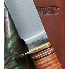 MARBLE'S TRAILMAKER, Stacked Leather Handle with Aluminum Pommel MARBLE'S TRAILMAKER, Stacked Leather Handle with Aluminum Pommel