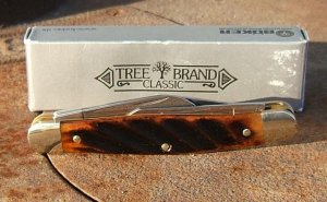 BOKER LARGE STOCKMAN POCKET KNIFE, King Cutter, Washboard Bone