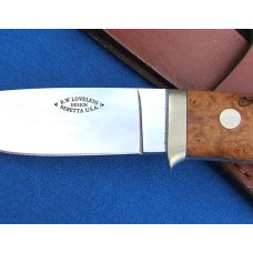 BERETTA LOVELESS DROP POINT HUNTER, MDL JK201A02, Quince Handle, Tapered Tang BERETTA LOVELESS DROP POINT HUNTER, MDL JK201A02, Quince Handle, Tapered Tang