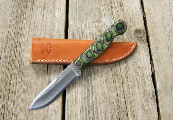 ANZA KNIVES MDL 10-1 G with Green Gator Grip Handle ANZA KNIVES MDL 10-1 G with Green Gator Grip Handle