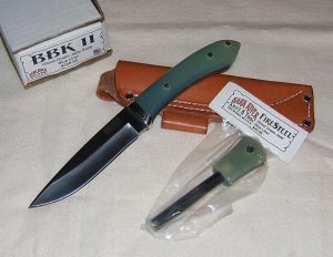 SPECIAL EDITION BARK RIVER BLACKWATER BOOT KNIFE II, SPECIAL CHRISTMAS EDITION, N685 BOHLER S.S.