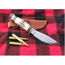 MARBLE'S WOODCRAFT KNIFE, Stag Handle with Stag Pommel, Made in the USA! MARBLE'S WOODCRAFT KNIFE, Stag Handle with Stag Pommel, Made in the USA!