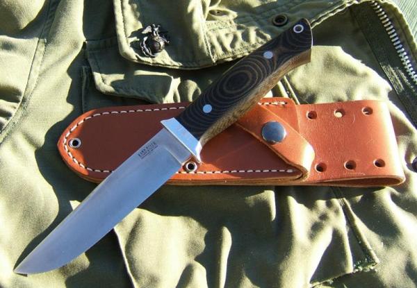 BARK RIVER SANDSTORM, Brown and Black Micarta Handle BARK RIVER SANDSTORM, Brown and Black Micarta Handle