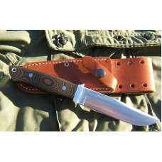 BARK RIVER SANDSTORM, Brown and Black Micarta Handle BARK RIVER SANDSTORM, Brown and Black Micarta Handle