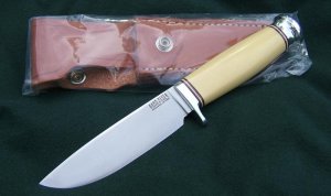 BARK RIVER KNIFE AND TOOL MANITOU, Antique Ivory Micarta Handle