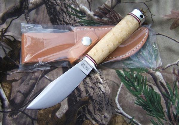 BARK RIVER KNIFE & TOOL Lil' Boone, Birdseye Maple Light, 52-100 Steel