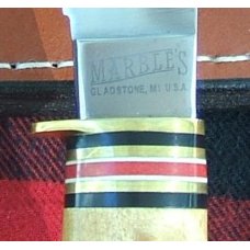 MARBLE'S CAMPCRAFT KNIFE, Maple Handle with Buffalo Pommel MARBLE'S CAMPCRAFT KNIFE, Maple Handle with Buffalo Pommel