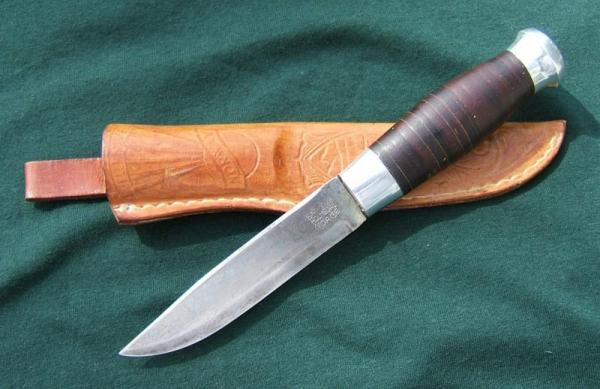 S&S HELLE KNIFE, Vintage, Leather Handle S&S HELLE KNIFE, Vintage, Leather Handle
