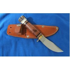 MARBLE'S FIELDCRAFT KNIFE, Leather Handle/Stag Pommel MARBLE'S FIELDCRAFT KNIFE, Leather Handle/Stag Pommel