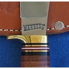 MARBLE'S FIELDCRAFT KNIFE, Leather Handle/Stag Pommel MARBLE'S FIELDCRAFT KNIFE, Leather Handle/Stag Pommel