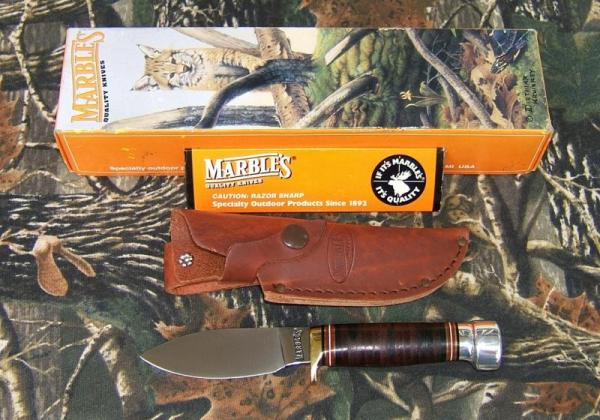 Marble's Sport Knife, Leather, Aluminum Pommel