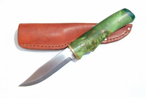 CUSTOM HANDLED BRUSLETTO KNIFE, Laminated Blade