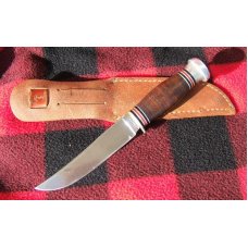 VINTAGE REMINGTON DUPONT RH 70 KNIFE, Leather Handle VINTAGE REMINGTON DUPONT RH 70 KNIFE, Leather Handle