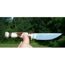 MARBLES PLAINSMAN STAG ON STAG HUNTER / WITH SHEATH / GLADSTONE MICHIGAN USA MARBLES PLAINSMAN STAG ON STAG HUNTER / WITH SHEATH / GLADSTONE MICHIGAN USA