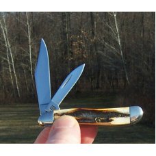 CASE XX 6220 GENIUNE BURNT STAG 2 BLADE PEANUT CASE XX 6220 GENIUNE BURNT STAG 2 BLADE PEANUT