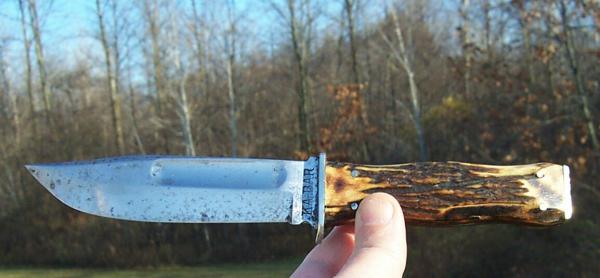 VINTAGE 1920-1930'S KA-BAR STAG HUNTER W/ ORIGINAL SHEATH- VERY SCARCE VINTAGE 1920-1930'S KA-BAR STAG HUNTER W/ ORIGINAL SHEATH- VERY SCARCE