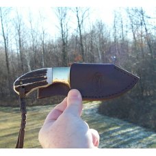 MARBLES STAG DAMASCUS SKINNER-CAPER- W/ SHEATH - NEW IN BOX
