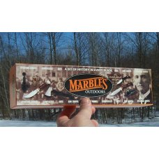 MARBLES CUSTOM DALL DEWEESE PATTERN BONE HANDLE HUNTER W/ TUBE SHEATH - UNIQUE & SCARCE !!!