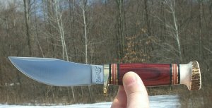 MARBLES WOODCRAFT-GLADSTONE MICH-WOOD/STAG SCALES W/SHEATH-NEW IN BOX !!!