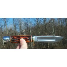 MARBLES IDEAL W/AUTUMN - RED BONE SCALES - W/ MARBLES COMPASS - SHEATH - GREAT INVESTMENT - NIB !!! MARBLES IDEAL W/AUTUMN - RED BONE SCALES - W/ MARBLES COMPASS - SHEATH - GREAT INVESTMENT - NIB !!!