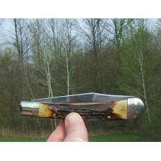 WINCHESTER STAG W-15 1950 BANANNA TRAPPER LOCKBACK IN BLACK WINCHESTER DISPLAY BOX - 1 OF 2511 MADE 