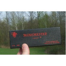 WINCHESTER STAG W-15 1950 BANANNA TRAPPER LOCKBACK IN BLACK WINCHESTER DISPLAY BOX - 1 OF 2511 MADE 