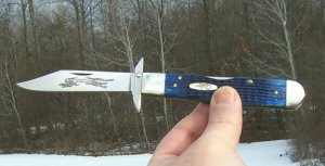 CASE XX 6111 1/2 BLUE BONE CHEETAH SWINGUARD NEW IN BOX - VAULT KNIFE - 2011 TILL ANY MADE AGAIN !!!