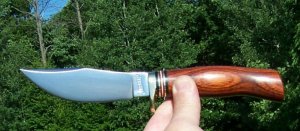 MARBLES GLADSTONE, MICH. COCOBOLO SCALES WOODCRAFT GAMEGETTER W/ SHEATH - NIB - NICE !!!